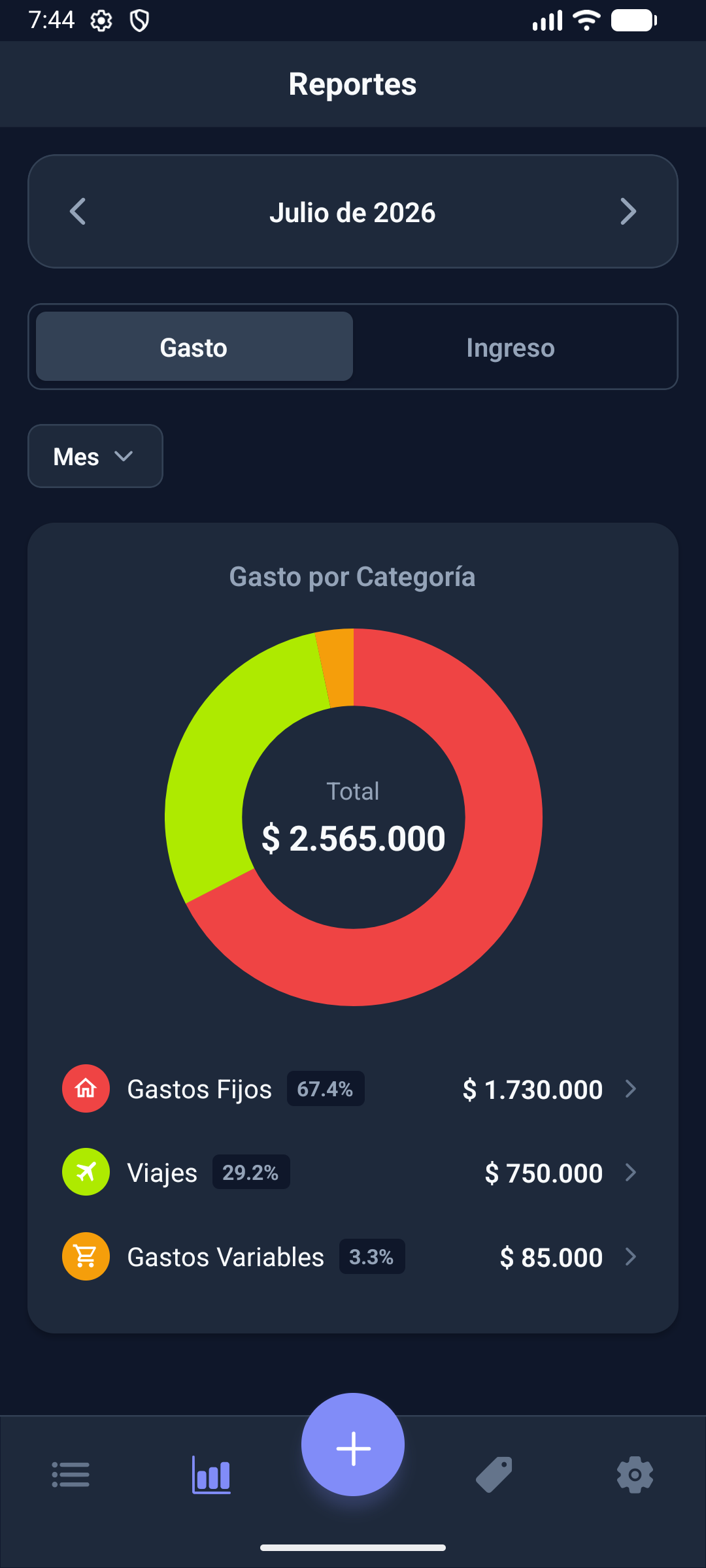 App Móvil de Presupuesto FlowBalance